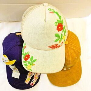 Novelty No Brand Adult Casual Ball Caps  Lot of 3